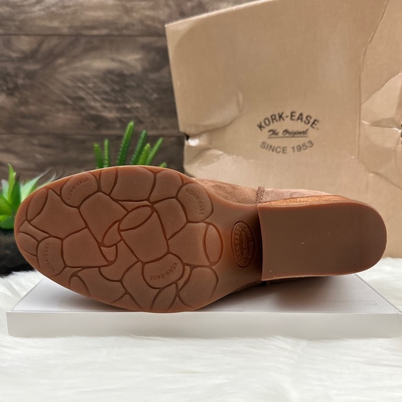 NIB Kork Ease Chandra Suede Leather Ankle Bootie Boots 9M 40.5 Brown - Picture 10 of 13